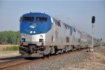 Eastbound "Empire Builder" hits the east siding switch at Blackbird